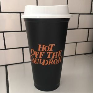 Starbucks HOT OFF THE CAULDRON 16oz Hot Tumbler 2013 EUC Halloween basic witch